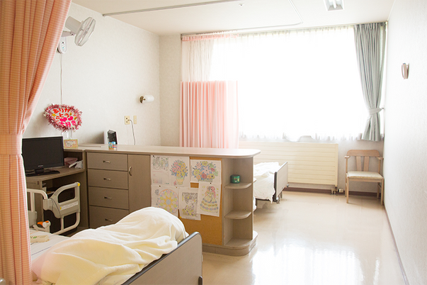 日差しが入る居室