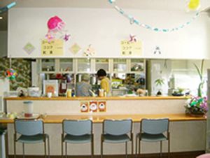 コーヒーが楽しめるカウンター