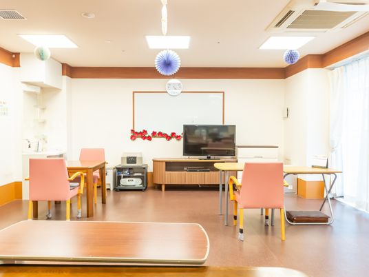 明るい共有スペース