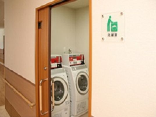 整備された洗濯設備の様子