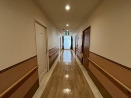 温もりある廊下