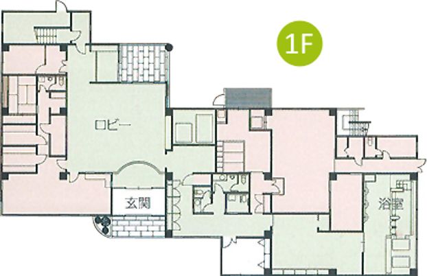 1階ロビーの間取り図  