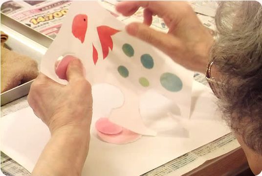 作品制作の様子