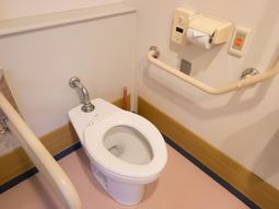 バリアフリー設計のトイレ