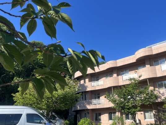 建物外観と青空  