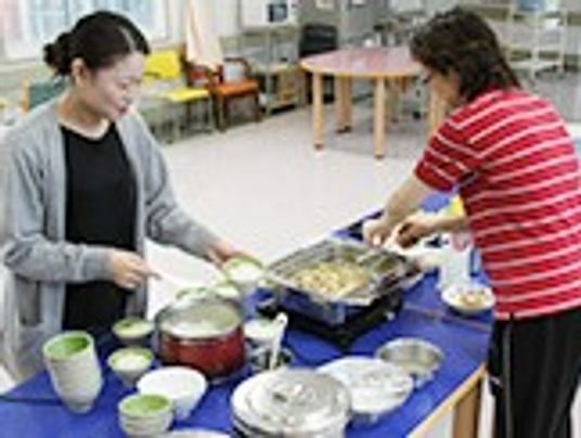 調理を楽しむ様子