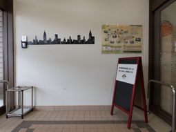 エントランスの情報掲示