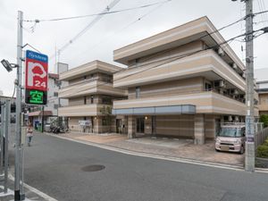  多階層のモダンな外観 