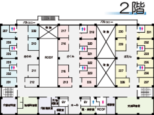 各階の見取り図