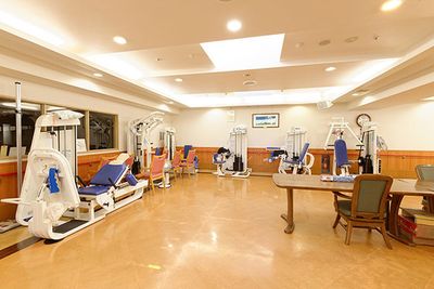 機器の充実した訓練室