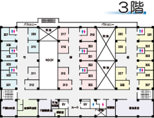 施設の見取り図