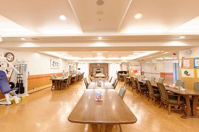 広々とした食堂