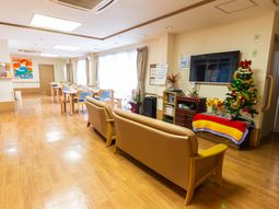 明るい共有スペース