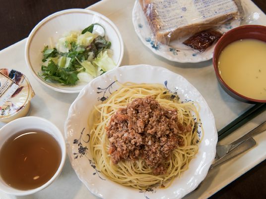 手作り風ミートスパゲティの料理