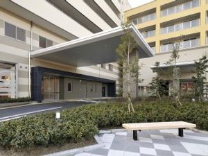 中庭のある施設外観  