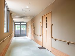 優しい光が差し込む廊下