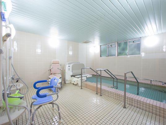 清潔な浴室設備