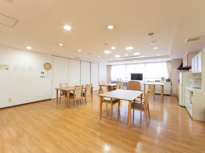 共有スペースの清潔な居室