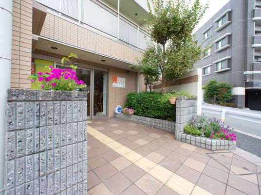 エントランスの明るい風景