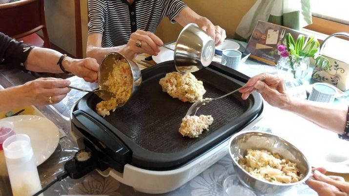 手作り料理のアクティビティ