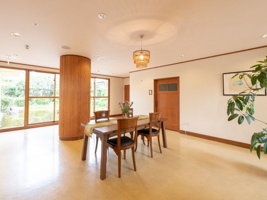 和やかな雰囲気の共有スペース