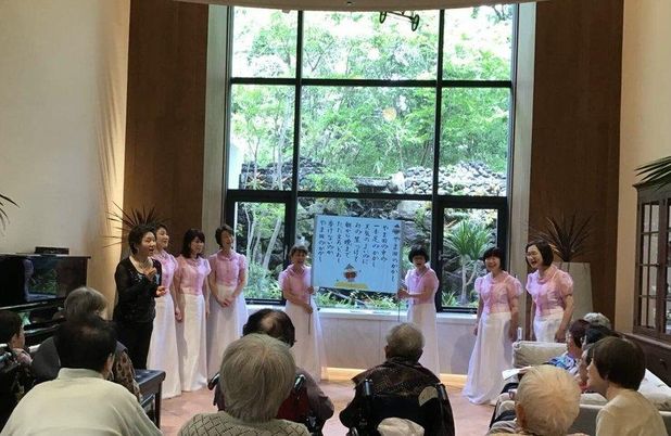 音楽会のある共有スペース