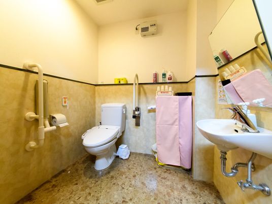 手すり付きトイレ空間