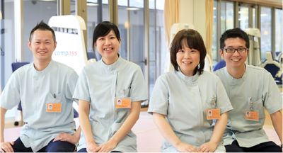 笑顔のスタッフの居室