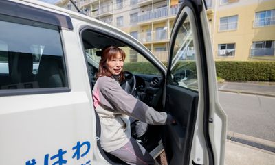 車への乗車の様子