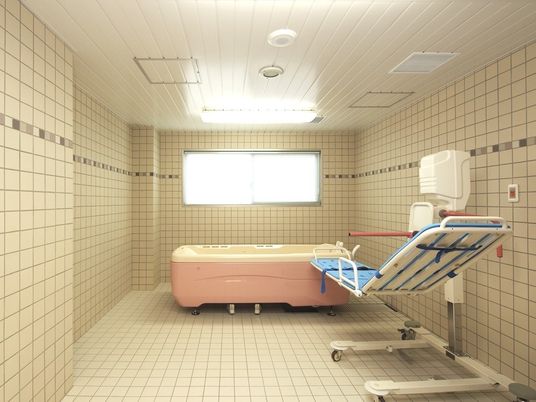 清潔な浴室内の設備