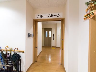 廊下と案内看板