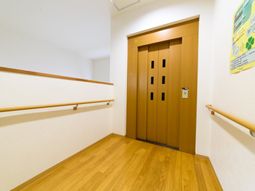 清潔な廊下とエレベーター