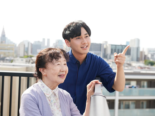 開放的なテラス