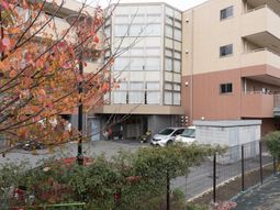 秋の葉が彩る建物外観