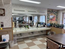 ゆとりのある洗面スペース
