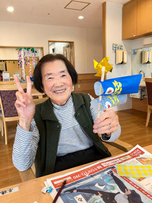 楽しげな様子の居室