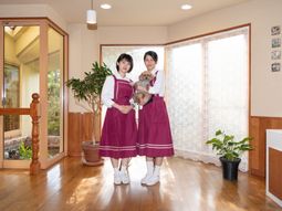 スタッフと愛犬のエントランス