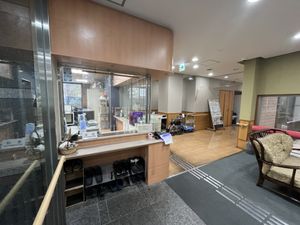 温かみのあるエントランス