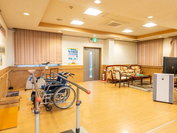 機能訓練用具とリラックス空間