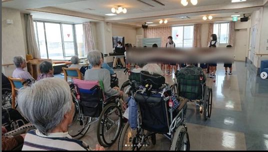 車椅子の方々の集い部屋