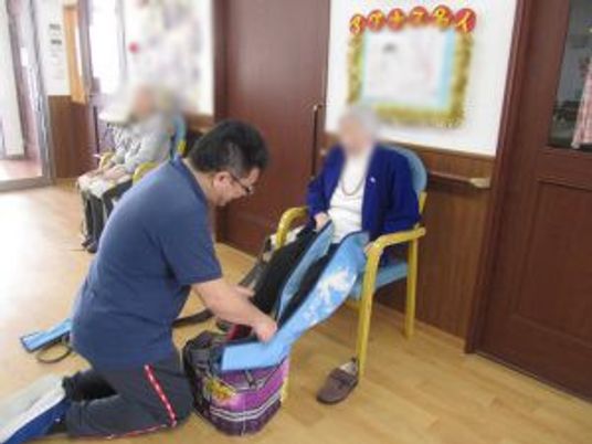 訓練中のスタッフイメージ