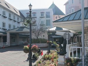 中庭の優雅な景観