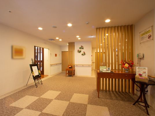 暖かみのある応接スペース