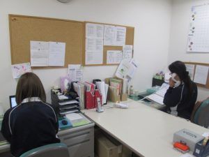 スタッフが働く部屋