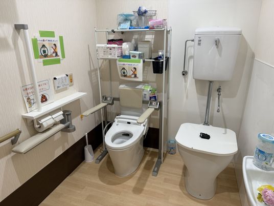 快適な設備のトイレ
