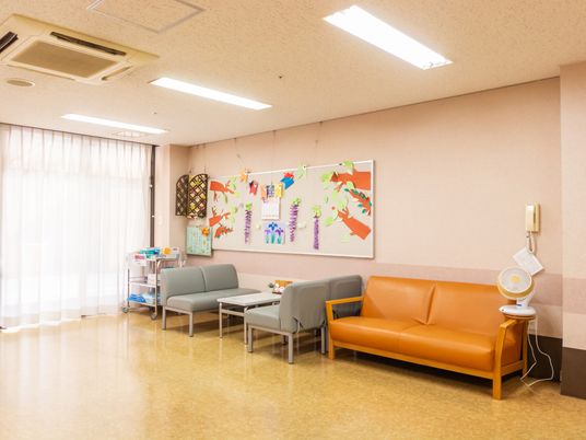 明るい休憩室