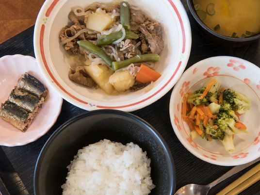 和風の健康的な食事