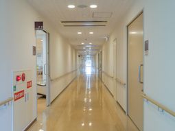 明るい廊下の風景