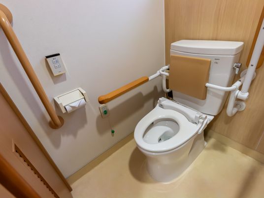 バリアフリー設計のトイレ