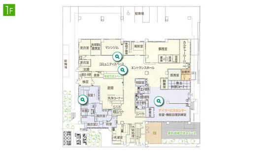 施設の間取り図